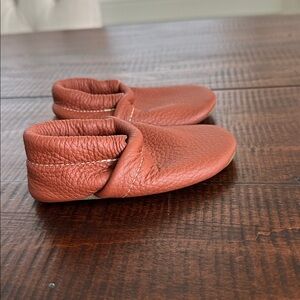 Starry Knight Brown Leather loafer mocassins with walking soles added